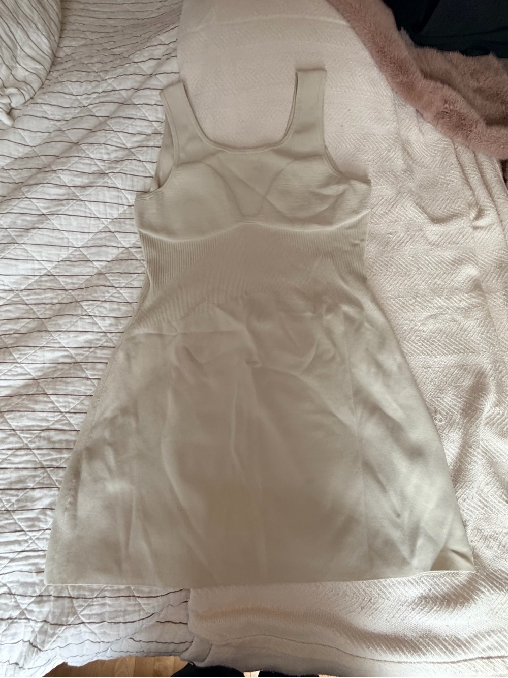 lululemon athletica Seamless Slip Dress in Cream